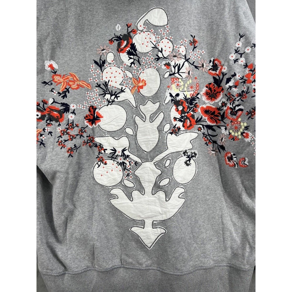 New Free People At My Best Embroidered Sweat Hoodie Sweatshirt - Picture 6 of 8
